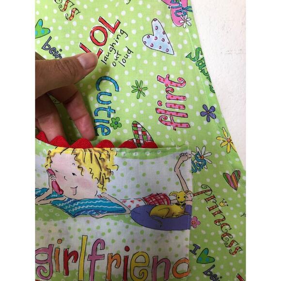 Made Especially for You Girls Apron Friendship Novelty Girls Gift Cotton Green - Picture 13 of 14
